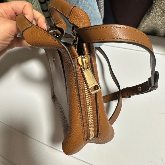 Furla GILDA Cognac Leather Bag - Picture 4 of 6